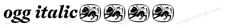 ogg italic字体转换